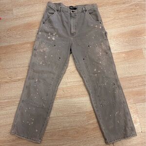BDG Light Gray Splatter High-Rise Carpenter Jeans Size 32